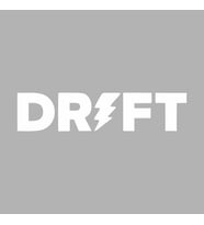 Drift Araba Sticker siyah 17x4 CM (Beyaz)