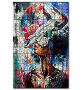 Cakapuzzle Boğa Burcu Kadın Fiğürü Görseli Puzzle Yapboz MDF (Ahşap) (1000 Parça)