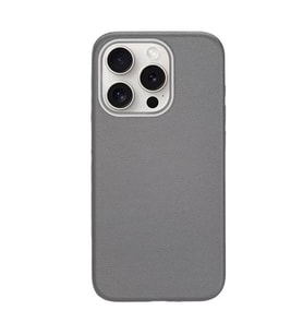 Vendas iPhone 15 Pro Kılıf Magsafe Şarj Özellikli PU Deri Zore Adora Kapak (Koyu Gri)