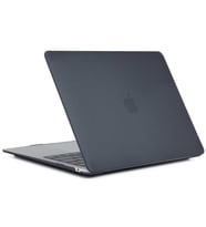 Apple Macbook Air 13.6inç 2022 M2 A2681 Kılıf Kristal Ön Arka Şeffaf Kapak (Siyah)