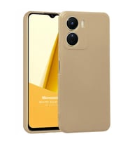 Microsonic Matte Silicone Vivo Y16 Kılıf Rose Gold (Gold)