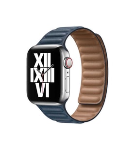 Apple Watch 40mm KRD-34 Deri Görünümlü Kordon (Lacivert)