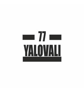77 Yalovalı Araba Sticker siyah 16x9 CM (Siyah)