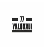 77 Yalovalı Araba Sticker siyah 16x9 CM (Siyah)