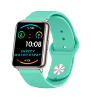 Huawei Watch Fit 2 Uyumlu PureLux Soft Silikon Kordon (Turkuaz)