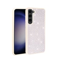 Galaxy S23 Plus Kılıf Parlak Taşlı Tasarım Zore Ston Kılıf (Beyaz)