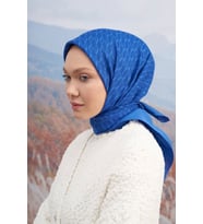 95 X 95 COTTON MONOGRAM DESEN EŞARP - AR 3099 03045 (C.Saks)