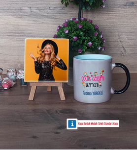 Çocuk Gelişimi Uzmanı Fotoğraflı Dekoratif Taş, Kupa Bardak Beyaz Hediye (Model 9)