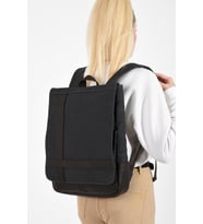 Kadın Sırt Çantası 35*22 Cm Kanvas Kumaş Laptop Bölmeli Business Sırt Çantası Okul Çantası Mega Bag (Kız)