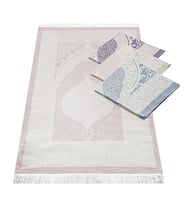 İpek Nur Seccade Renk Seçenekli 68x110 Cm - 300 Gr (Pembe)