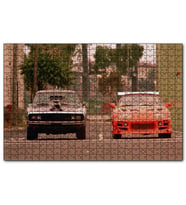 Cakapuzzle Hızlı Öfkeli Kırmızı Siyah Otomobil  Puzzle Yapboz MDF (Ahşap) (255 Parça)