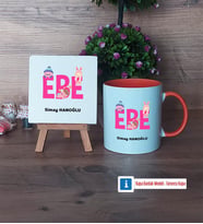 Ebe Dekoratif Taş, Kupa Bardak Kırmızı Hediye (Model 12)