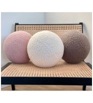 Teddy Top Yastık - Top Kırlent - Top Yastik (Pembe)