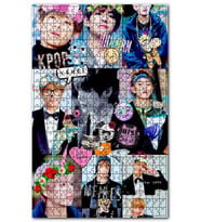 Cakapuzzle BTS Koreli Gençler Ve Animasyonlar Puzzle Yapboz MDF (Ahşap) (1000 Parça)