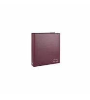Kartvizit Albümü 8 Sıralı 192 Kartlık Business Card Album 25x26,5 cm (Bordo)