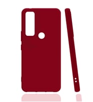 Kvy Tcl 20 SE Biye Silikon Kılıf (Kırmızı)
