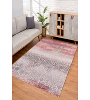 Dijital Kaymaz Taban Yıkanabilir Renkli Salon Halısı Mutfak Halısı Yolluk ND-SD-382 (Pembe)