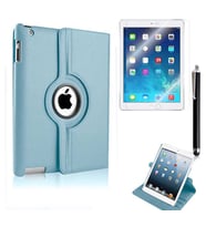 Apple iPad 2 3 4 Zore Dönebilen Standlı Tablet Kılıfı (Mavi)