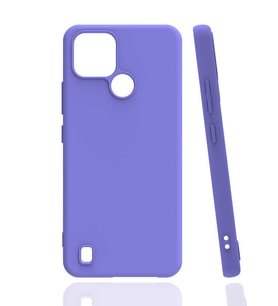 Kvy Realme C21 Biye Silikon Kılıf (Lila)