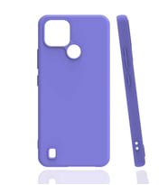 Kvy Realme C21 Biye Silikon Kılıf (Lila)