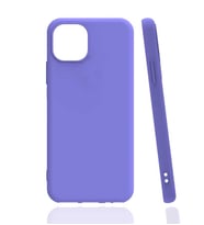 Uyumlu Model Apple iPhone 13 Kılıf Biye Yumuşak Silikon Case (Lila)