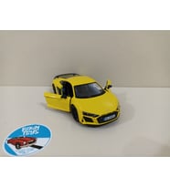 Audi R8 Metal Model Oyuncak Araba 13 Cm ( ÖZEL PLAKALI ) (Sarı)