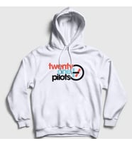 Presmono Unisex Beyaz Twenty One Pilots Kapüşonlu Sweatshirt 120857tt (Beyaz)