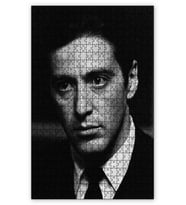 Cakapuzzle The Godfather Al Pacino Siyah Beyaz Puzzle Yapboz MDF (Ahşap) (500 Parça)