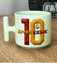 Kişiye Özel Taraftar Hediye Pastel T Kupa Sevgiliye Babaya Erkek Kardeşe Hediye (Yeşil)