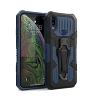 Samsung Galaxy A10S Zırh Tank Kılıf Yüksek Koruma (Mavi)