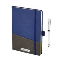 İsme Özel Cepli Premium Defter ve Roller Kalem Seti - Renk Seçenekli (Lacivert)