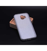 Samsung Galaxy J2 Pro 2018 Kılıf Simli Parlak Shining Kapak (Gümüş)