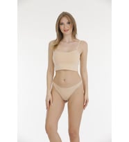 BERRAK 11691 BAYAN LAZER KESİM POLİESTER STRİNG TANGA 6 ADET