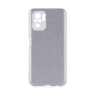Xiaomi Poco M5S Kılıf Zore Shining Simli Silikon Kılıf (Gri)