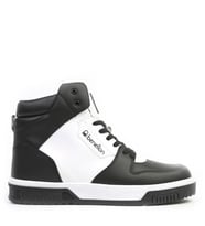 Benetton 31087 Erkek Günlük Boğazlı Sneaker Ayakkabı (Siyah - Beyaz)