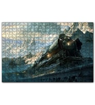 Cakapuzzle Karlı Dağlar Arasında Yol Alan Buharlı Tren  Puzzle Yapboz MDF (Ahşap) (500 Parça)