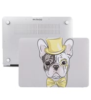 MacBook Air Kılıf HardCase Touch ID A1932 2179 2337 ile Uyumlu Kılıf Dog02NL (Limon Sarı)