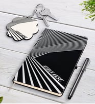 BK Gift Kişiye Özel İsimli Beyaz Defter Kalem Ve Anahtarlık Hediye Seti-16 (Model 2)