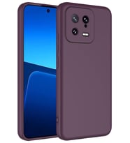 Xiaomi Mi 13 Kılıf Mara Lansman İç Yüzeyi Kadife Kılıf (Koyu Mor)