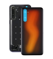 Realme 6 Pro Uyumlu Arka Pil Batarya Kapağı Cam RMX2061 RMX2063 (Turuncu)