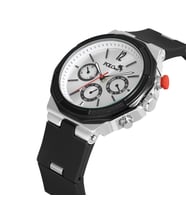 Polo Air Kauçuk Kordon Metal Kasa Erkek Kol Saati Pl-0973Ex (Siyah-Gümüş) (Siyah - Gümüş)