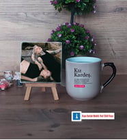 Kız Kardeş Fotoğraflı Dekoratif Taş, Kupa Bardak Beyaz Hediye (Model 10)