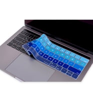 MacBook Pro TouchBar KlavyeKoruyucu 1706 1989 2159 1707 1990 İngilizce-Türkçe OM (Lacivert-Mavi)
