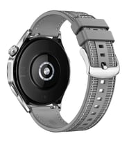 Huawei Watch GT GT2 GT3 GT4 42mm/Honor Magic 2 Kordon Lansman Kumaş Dikişli Sili (Gri)