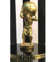 Atlas Biblo Heykeli (Gold)