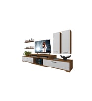 Decoraktiv Flex 5d130 Mdf Tv Ünitesi Tv Sehpası (Beyaz - Kahverengi)