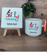 Patoloji Teknikeri Hediye Seti Kupa Bardak T Kulplu ve Dekoratif Taş Tıp Bayramı Hediyesi (Model 7)