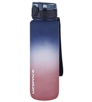 Uzspace FiftyFifty 1000ml BÜYÜK BOY Çift Renk Softtouch FF Collection Tritan Su  (Lacivert)