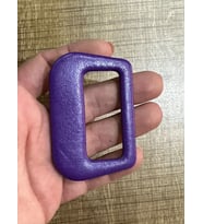 5X8 CM DERİ ÇANTA TOKASI KEMER TOKASI (Mor)