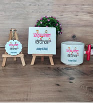 Sosyal Bilgiler Öğretmeni Hediye Seti Kupa Bardak T Kulplu, Dekoratif Taş, Anahtarlık Öğretmenler Günü Hediyesi (Model 1)